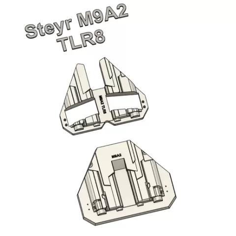 Steyr M9-A2 with TLR-8 Split Holster Mold