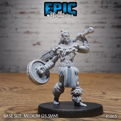 Aztec Tribe Warrior / Native Army / Jungle Chief / Tropical Folk Fighter / Manitu Temple Guard / Nature Empire Army Encounter by Epic-Miniatures