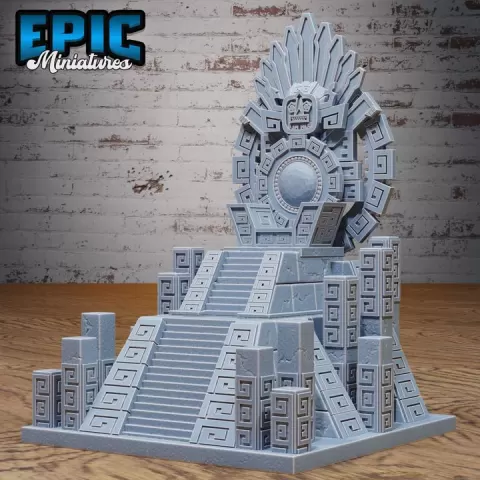 Jungle Throne / Aztec King Chair / Tropical Folk Seat / Wetland Kingdom / Forest Lord / Temple Encounter by Epic-Miniatures