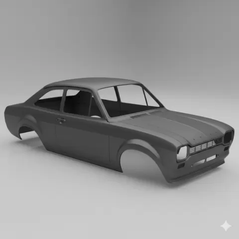 Ford Escort RS2000 car body, car shell, rc body, rc shell, truck body, pickup body, vehicle body, scale body, car model, printable car