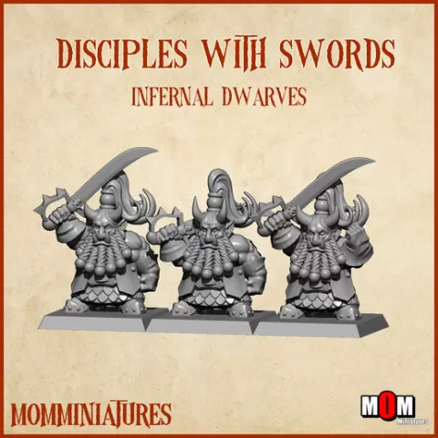 Disciples with swords (Old Infernal Dwarves)