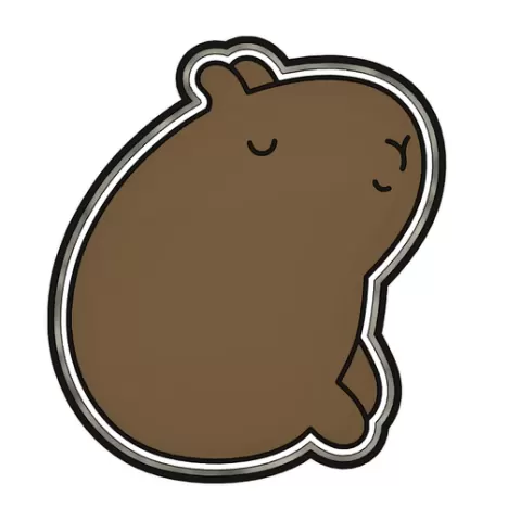 Capybara cookie cutter