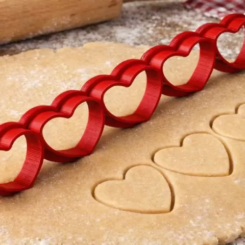 5 Hearts Cookie Cutter - Multiple Cutter