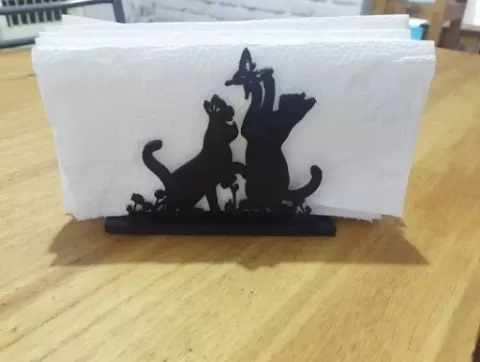 Napkin Ring "Kittens Playing".