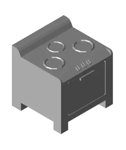 Low Poly Stove