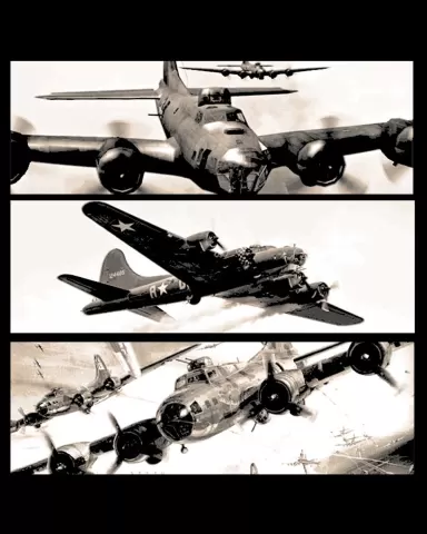 Boeing B-17 Flying Fortress US Air Force Bomber WWII - Tribute Set of Bookmarks