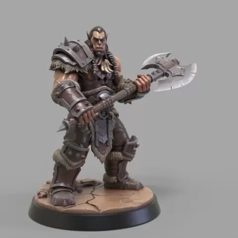 Durotan - Chieftain of the Frostwolf Clan - World of Warcraft 3D Printable STL/OBJ