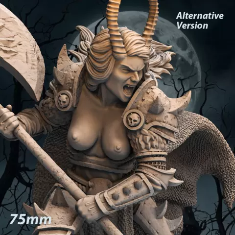 Kaelthara NSFW - Chaos Champion Dark Paladin Bloodrager - Dark Paladin Chaos Champion - Bloodrager Chaos Champion Dark Paladin by Print Fantasy