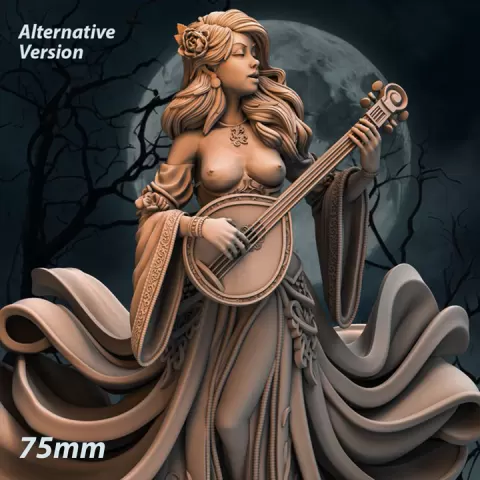 Liora NSFW - Siren Minstrel Fey - Minstrel Siren Fey - Fey Siren Minstrel by Print Fantasy