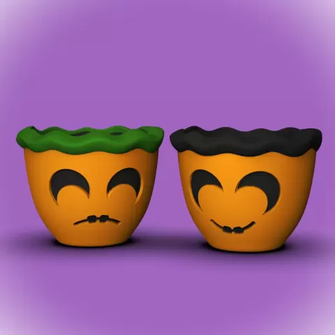 Comedy & Tragedy Pumpkin Pot +MMU