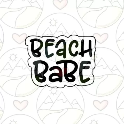 Beach babe cookie cutter