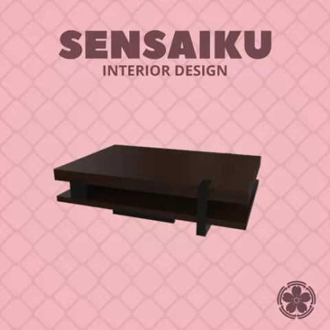 Miniature Replica 1:12 Barlas Baylar 191. Pierre Hudson Coffee Table for Miniature Dollhouse - 3D Print Instant Download - Miniature Furniture Designer Series