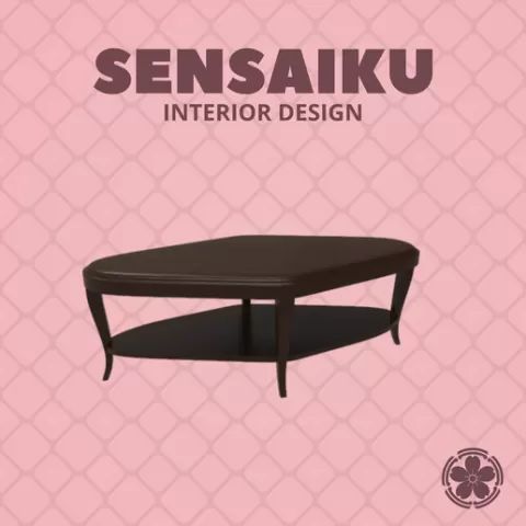 Miniature Replica 1:12 Century Furniture 176. Paragon Club Grasset Cocktail Table for Miniature Dollhouse - 3D Print Instant Download - Miniature Furniture Designer Series