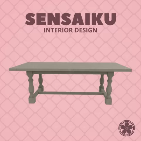 Miniature Replica 1:12 Gramercy Home 163. Stein Table 301.003 for Miniature Dollhouse - 3D Print Instant Download - Miniature Furniture Designer Series