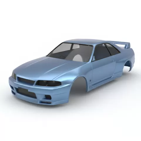 Nissan Skyline R33 GT-R, car body High Detail STL File