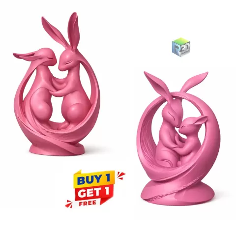 RABBIT HOME DECOR - rai 3d