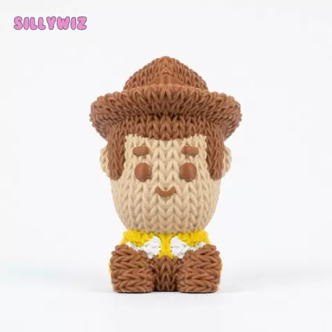 Baby Woody - Toy Story - Keyring Charm - Knitted - Crochet - SillyWiz