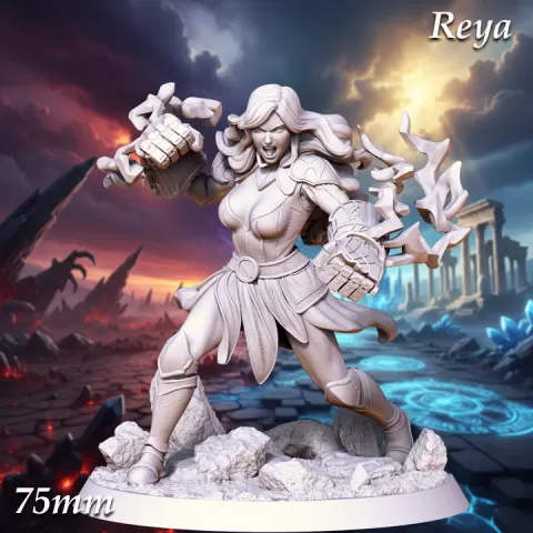 Reya - Fighter Brawler Fist - Brawler Fighter - Fist Fighter Brawler Fighter by Print Fantasy