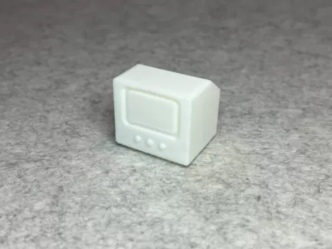 Dollhouse kinescope tv miniature house