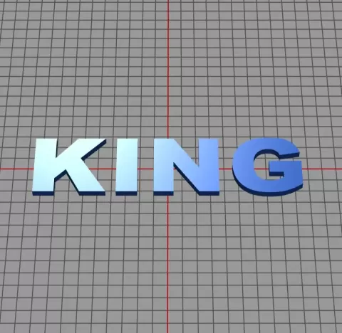 text KING - triple333