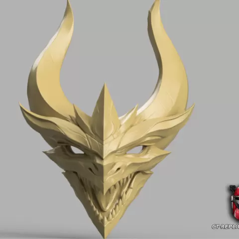 Dragon Guardian Galio Mask (head) - League Of Legends Cosplay 1:1 Replica