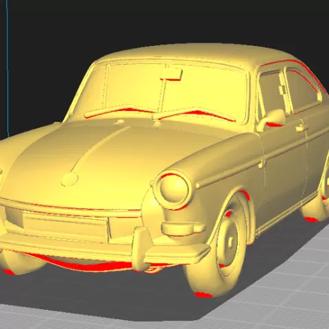 Volkswagen Type 3 Fastback - 3D Decorative Model