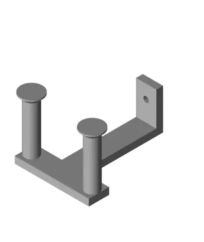 under desk headphone mount v2.stl