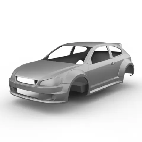 Gravel Spec Rally Car, car body High Detail STL File
