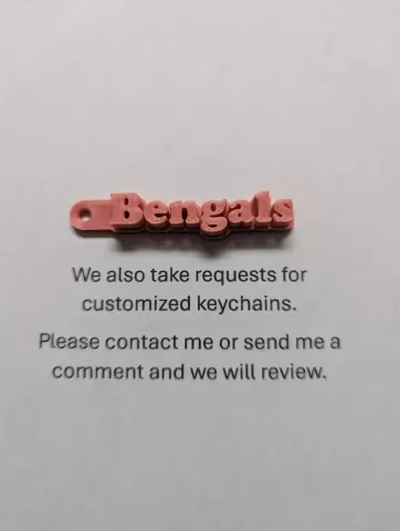 Cincinnati Bengals Keychain - Trash Can Guy
