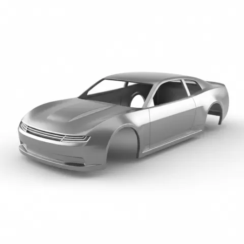 Electric Stock Car Concept, car body High Detail STL File