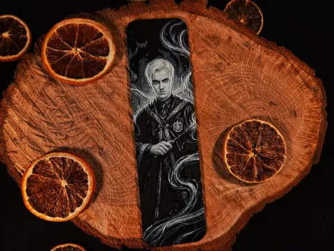 Draco Malfoy, Harry Potter inspired bookmark