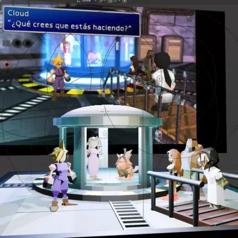 FINAL FANTASY VII, 7 , MIDGAR, HOJO, LABORATORY, CHEMICAL, AERIS, AERITH, RED XIII, NANAKI.