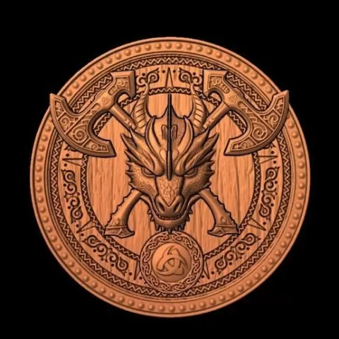 SHIELD WITH DRAGON
