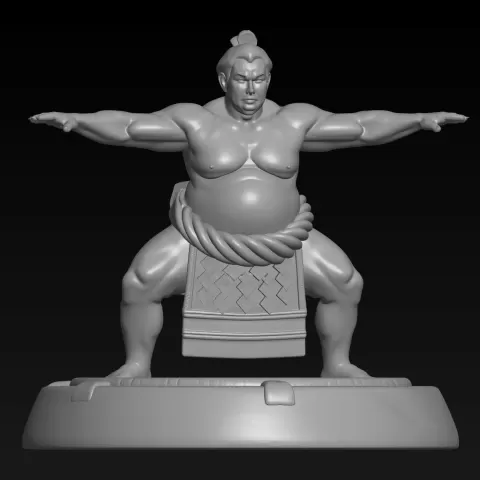 print ready sumo player model - BiLeN MeSH SToRe