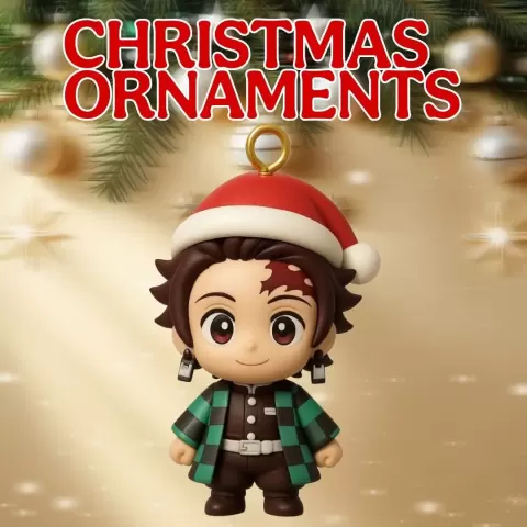 Tanjiro Kimetsu no yaiba/ Demon slayer Christmas Ornament - Pablo Stadler
