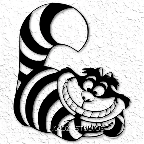 CHESHIRE CAT wall art Alice in Wonderland wall decor Disney decoration fanart