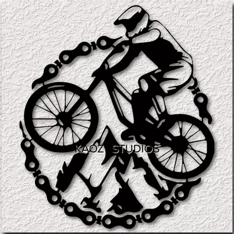 mountain bike wall art bicycle wall decor outdoor cycling decoration bmx