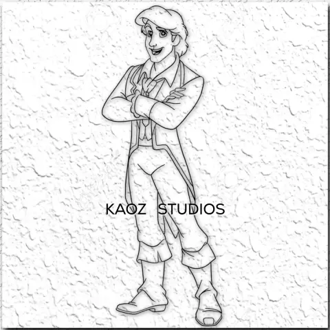 Prince eric wall art the little mermaid wall decor disney decoration fanart