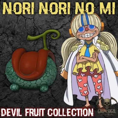 Ride‑Ride Fruit Inspired by Bluegrass – Nori Nori no Mi Fan Art Collectible Model (STL & 3MF)