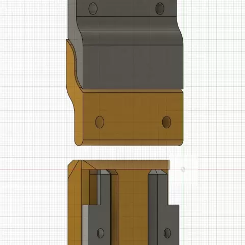 Concealed holder / Verdeckte Halter - Brainbits3D