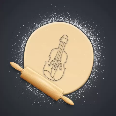 Violin Cookie Cutter, Biscuit Cutter