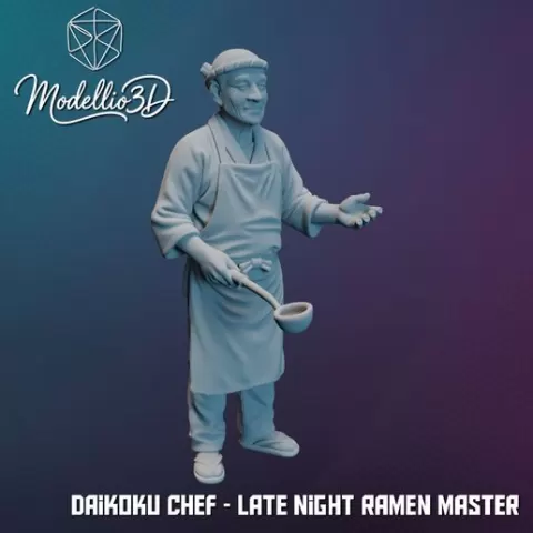 Daikoku Ramen Chef - Japanese Diorama Masterpiece - Late Night Street Food Miniature