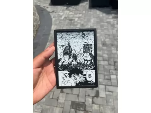 Megumi Chimera Shadow Garden Manga Panel - Jujutsu Kaisen (JJK) - made w/ HueForge