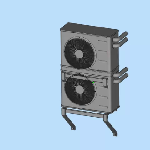 06wxx 1/35 Military Outdoor Dual-Unit Air Conditioner Outdoor Unit - Miniature Scene Accessory Model