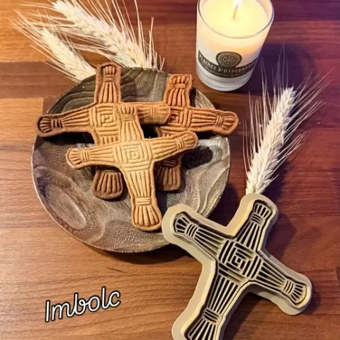 Brigid-Imbolc cross cookie cutter