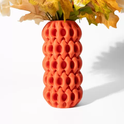 The Xiomu Vase, Modern and Unique Home Decor for Dried and Preserved Flower Arrangement | STL File