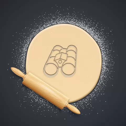 Binoculars Cookie Cutter, Biscuit Cutter