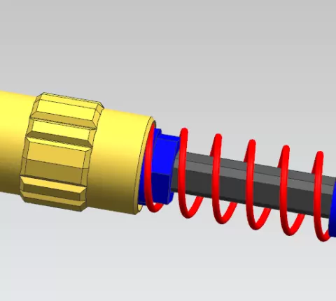 universal RC shock absorber with ball joint assembly