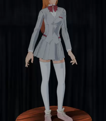 Orihime Inoue (Bleach) 3D Printable Model with Base
