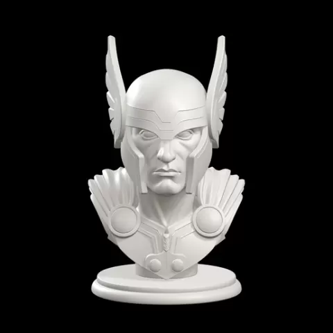 Thor Character Bust 3D Model
